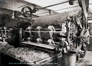 Carding Prints: N. of Ireland Spinning Industry, Carding Tow