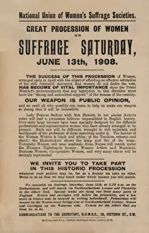 Embankment Prints: N. U. W. S.s Suffrage Saturday June 1908