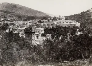 Religious Residence Prints: Nablous, the ancient, Shechem. Nablus