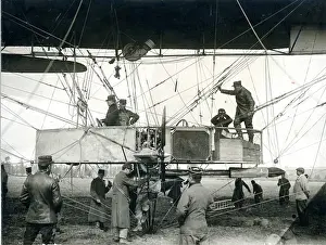 The nacelle of the Lebaudy airship Republique