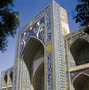 Madrasah Prints: Nadir Divanbegi Madrasah. 1630. UZBEKISTAN. BUKHARA