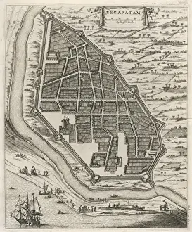 Sea Port Prints: Nagapattinam, India 1671
