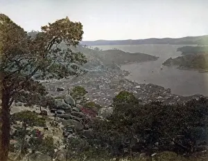 Nagasaki Prints: Nagasaki harbour, Japan, circa 1880s