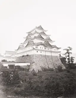 Nagoya Prints: Nagoya Castle, Japan, Raimund von Stillfried studio