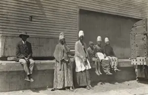 Namibia Prints: Namibia - Railway Station scene