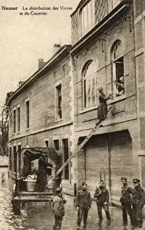 Delivering Prints: Namur - Belgium - Food and Mail distribution - Flooding
