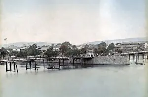 New Images May Prints: Naniwa Bridge, osaka, Japan, circa 1880s. Date: circa 1880s