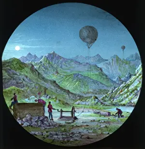 Nansens Fram Expedition, launching meteorological balloon