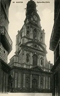 Eglise Prints: Nantes, France - Holy Cross Church (Eglise Ste-Croix)