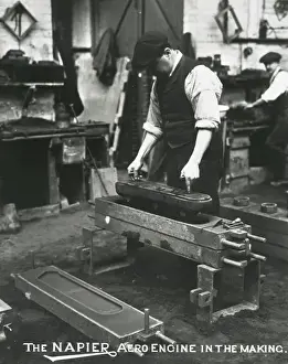 The Napier aero engine in the making foundry