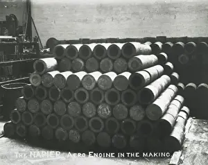 Napier aero engine in the making Lion cylinder forgings