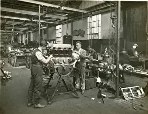 Napier fitting shop in 1929