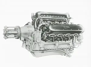 Napier Lion Series II engine, E67, 450hp