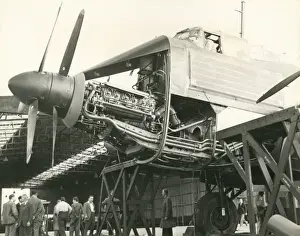 Napier Nomad engine installed in Avro Lincoln