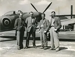 Tempest Gallery: Napier test pilots alongside a Hawker Tempest