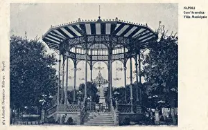 Cass Prints: Naples, Italy - Bandstand - Municipal Villa