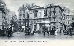 Ferdinando Prints: Naples, Italy - Piazza Triesti e Trento
