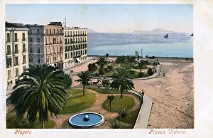 Vittoria Prints: Naples, Italy - Piazza Vittoria