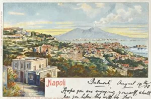 Images Dated 5th April 2011: Naples, Italy - view toward Mount Vesuvius