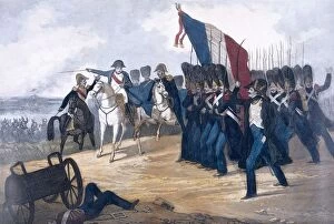 Waterloo Gallery: Napoleon in the Battle of Waterloo, 1815. The