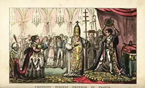 Empress Collection: Napoleon Bonaparte crowning himself Emperor