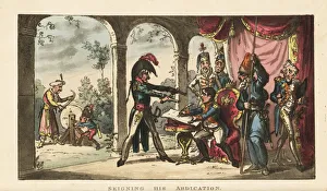 Abdication Gallery: Napoleon Bonaparte forced to abdicate