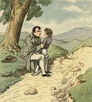 1816 Prints: Napoleon with Boy