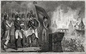 Napoleon at The Burning of Moscow