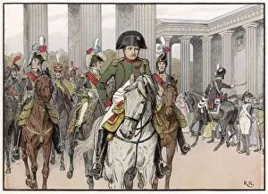 Images Dated 30th November 2020: NAPOLEON I / SCENES He rides into Berlin at the head of his invading army Date