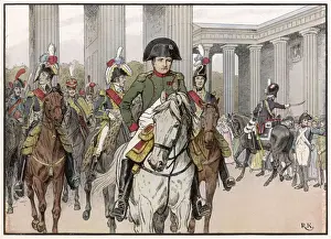 NAPOLEON I / SCENES He rides into Berlin at the head of his invading army Date