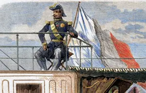 Napoleon III (1808-1873). French emperor (1852-1870. ) on boa