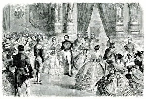 Crinoline Collection: Napoleon III and Empress Eugenie, Tuileries Palace, Paris