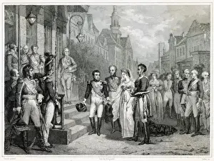 Napoleon and Konigin Luise of Prussia meet at Tilsit Date: 6 May 1807