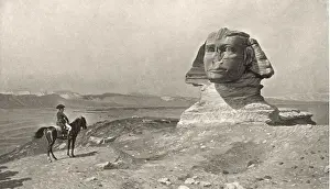 Egypt Prints: Napoleon and sphinx