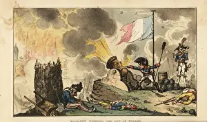 Bonaparte Prints: Napoleon working the gun at Toulon
