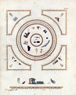 Decorate Prints: Napoleonic cut-out design decoration: heiroglyph