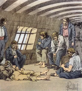 Hulks Prints: Napoleonic Prisoners