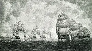 Aura Prints: Napoleonic Wars, Battle of Pulo Aura, South China Sea