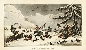 Exposure Collection: Napoleons Army snowed under on the Retreat