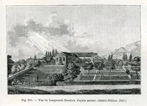 Napoleons Prints: Napoleon's Exile On St Helena, Longwood House