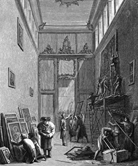 Napoleons soldiers looting Dresden art treasures Napoleons soldiers looting Dresden art treasures