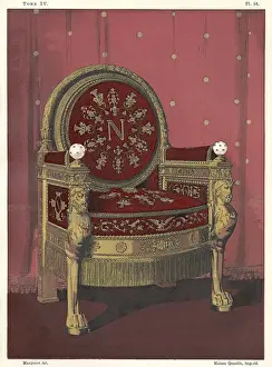 Fontainebleau Prints: Napoleons Throne