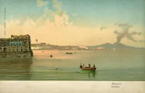 Naples Collection: Napoli and the Bay of Naples - View toward Mount Vesuvius
