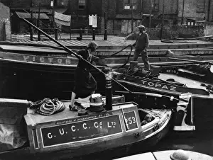 Narrow Boats in the Dock
