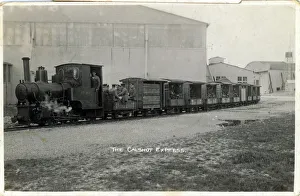 Images Dated 26th March 2020: Narrow Gauge Railway - Calshot Express, Royal Air Force Station, Southampton, Hampshire