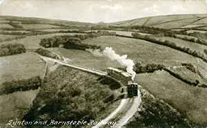 Narrow Prints: Narrow Guage Railway Locomotive, Barnstaple, Devon
