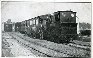 Winchelsea Prints: Narrow Guage Railway Locomotive & Carriages, Rye, Sussex