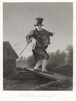 Rudimentary Prints: Narrow Plank Bridge