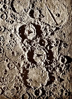 Nasmyth Prints: Nasmyth's model moon photograph, Ptolemy, Alphons, Arzachael