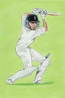 Cricketer Prints: Nasser Hussain - England cricketer